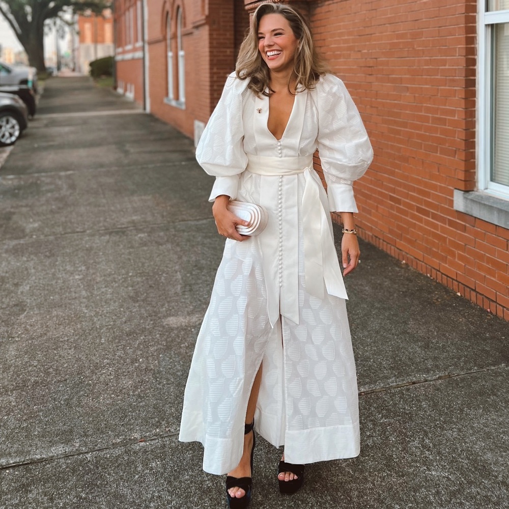 Acler Parker Belted Maxi Dress